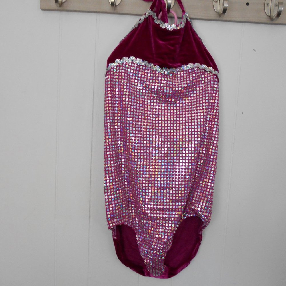 Sequined Leotards  Purple or Red Adult  New with Tags
